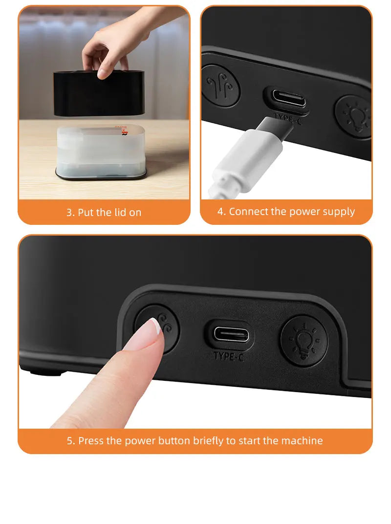 Creative Simulation Flame Aroma Diffuser Essential Oil Aromatherapy Desktop Mini USB Air Humidifier Colorful Night Light Gift